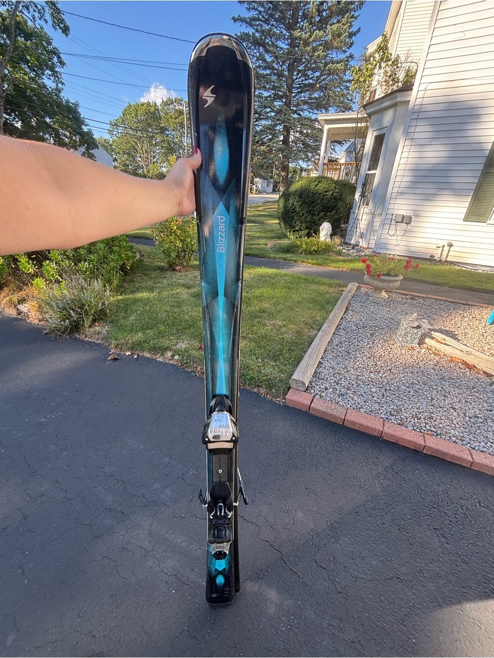 Blizzard Black & Teal All-Mountain Ski with Bindings